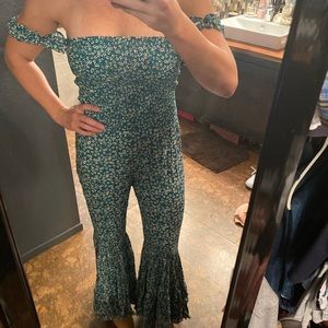 Vici green floral jumper